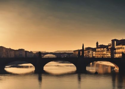 arno river sunset viewpoints