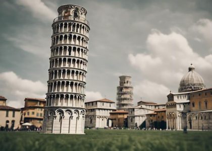 historical tower houses pisa