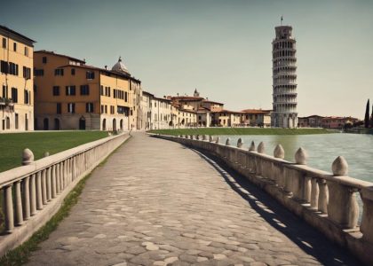 pisa riverfront walking tour