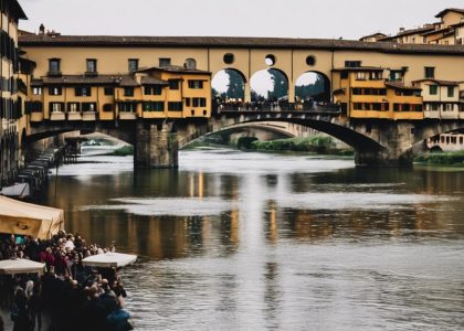 sightseeing along the river